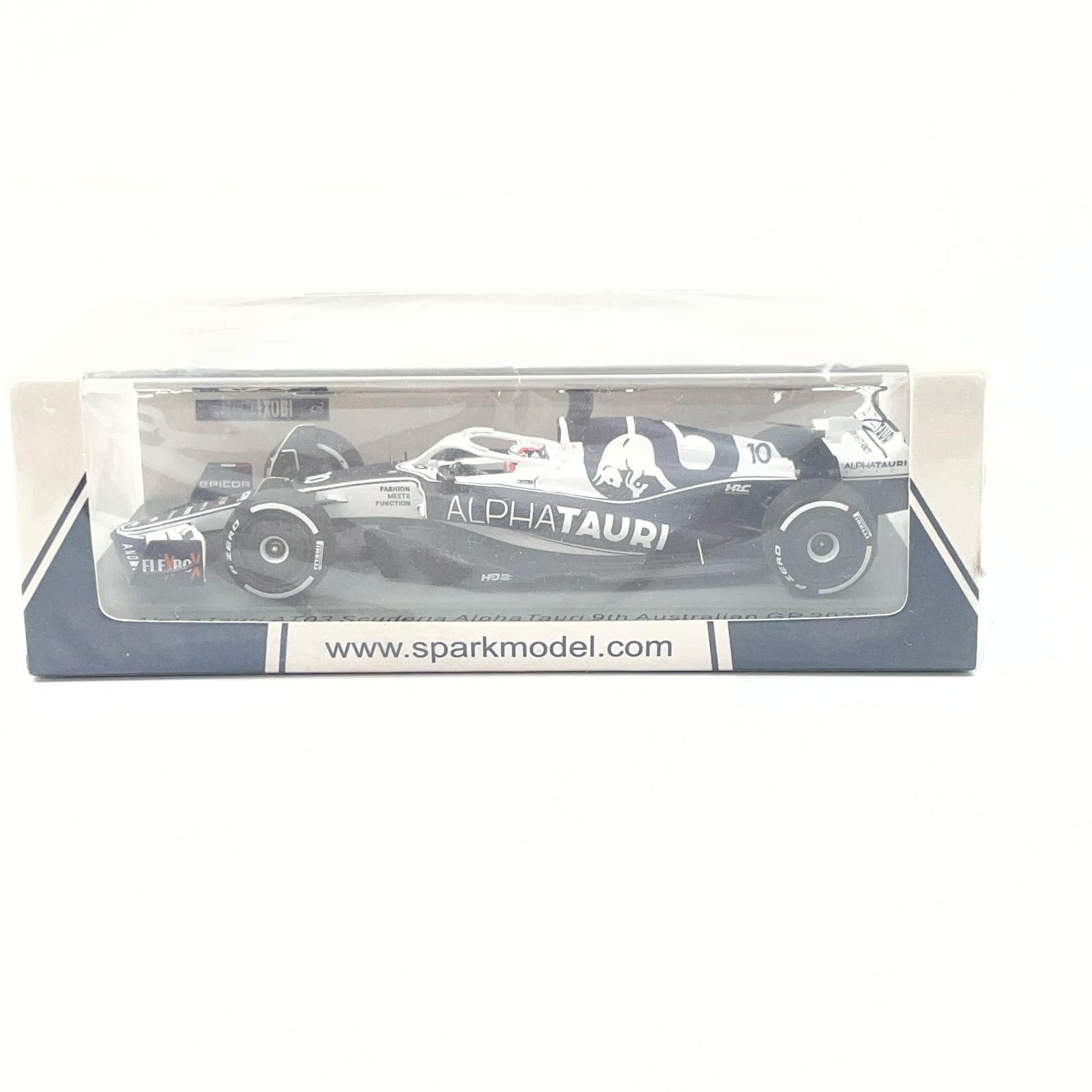 【尾張小牧店】 中古 Spark 1/43 AlphaTauri AT03 No.10 Scuderia AlphaTauri 9th Australian GP 2022 Pierre Gasly 【727】 尾張小牧店】 中古Spark 1/43 AlphaTauri AT03 No.10 Scuderia