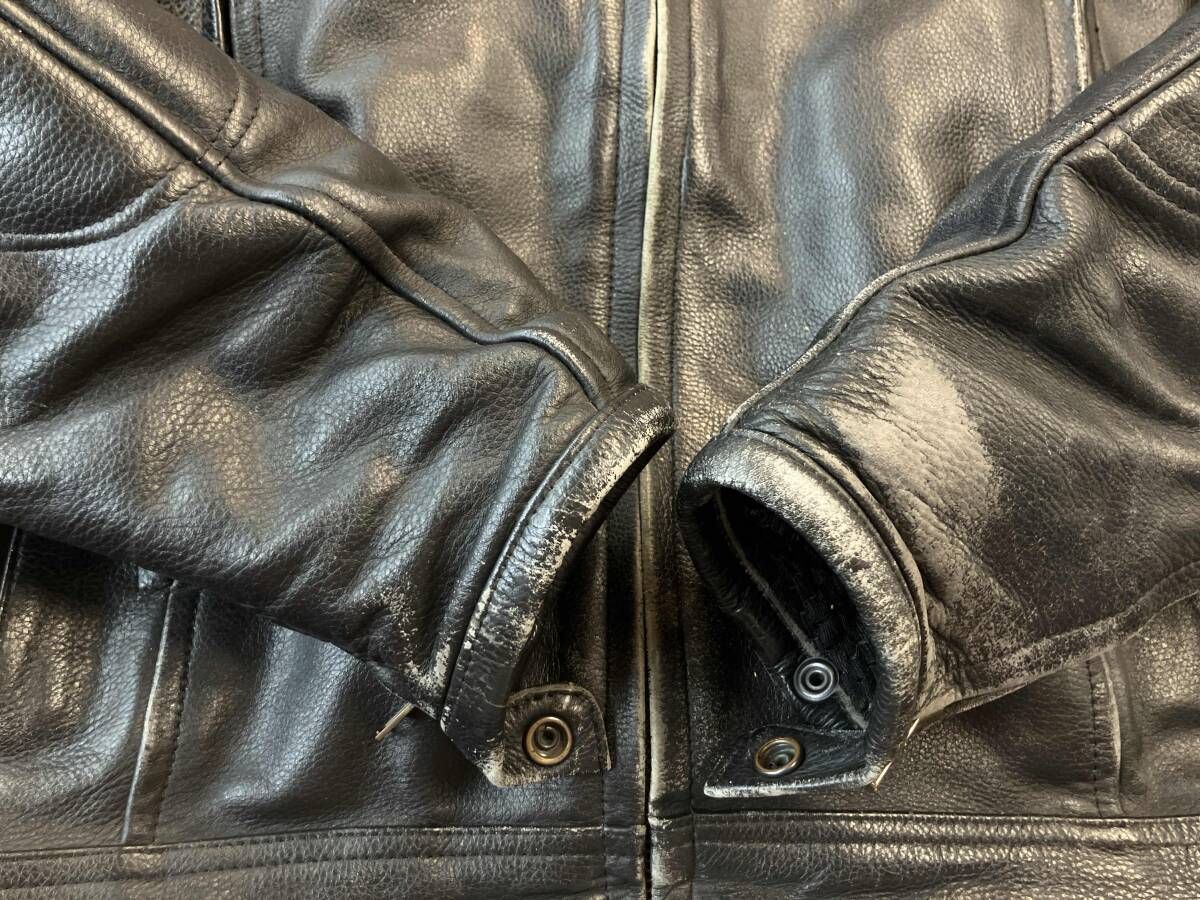 GOOD LUCK グッドラック シングルライダース レザーライディングスーツ ジャケット パンツ セットアップ 34 Lサイズ