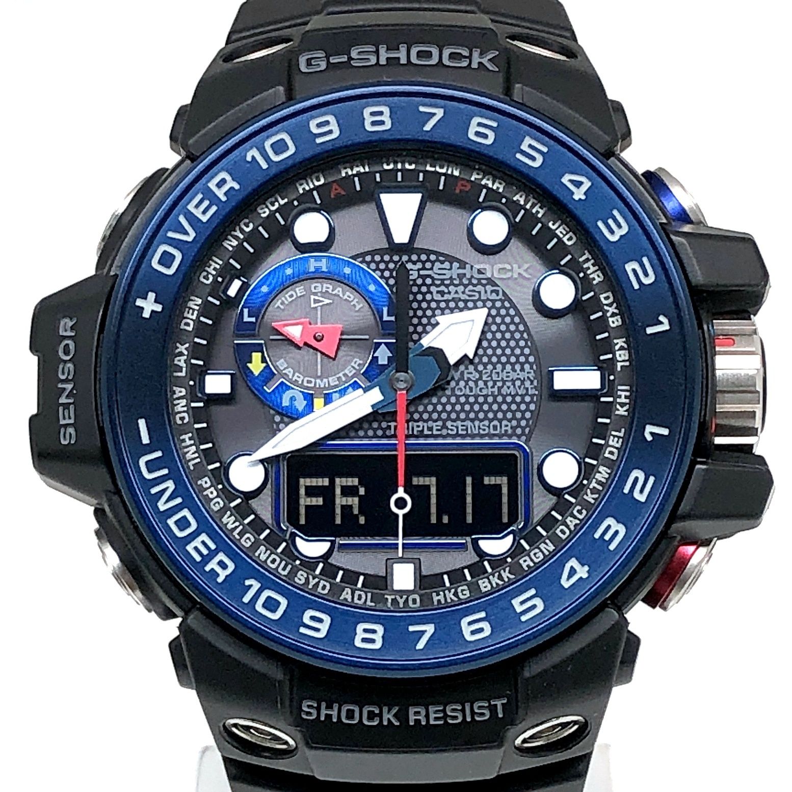 G-SHOCK ジーショック GWN-1000B-1B ガルフマスター 電波ソーラー トリプルセンサー搭載 ブルーメタリック 2014年6月発売 G-SHOCK ジーショック GWN-1000B-1B ガルフマスター 電波ソーラー