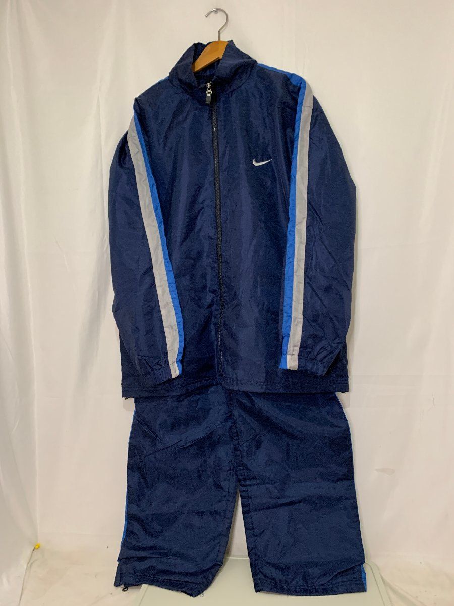 90’s NIKE ナイロンジャケットパンツセット ネイビー グレー メンズ 90s NIKE ナイキ ナイロンジャケット パンツ 上下セット サイズ: L