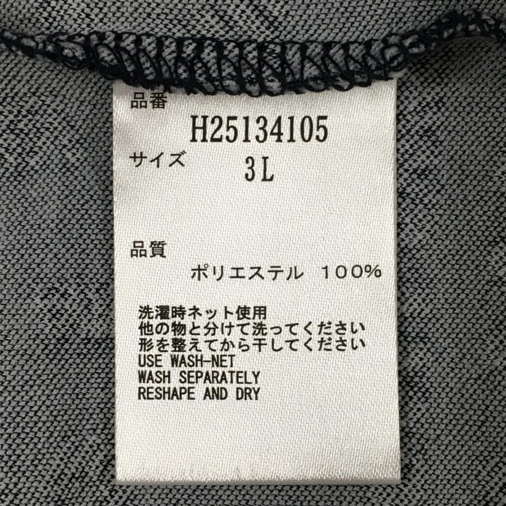 超美品】キャロウェイ 半袖ポロシャツ ネイビー×白 ロゴ総柄 メンズ 3L