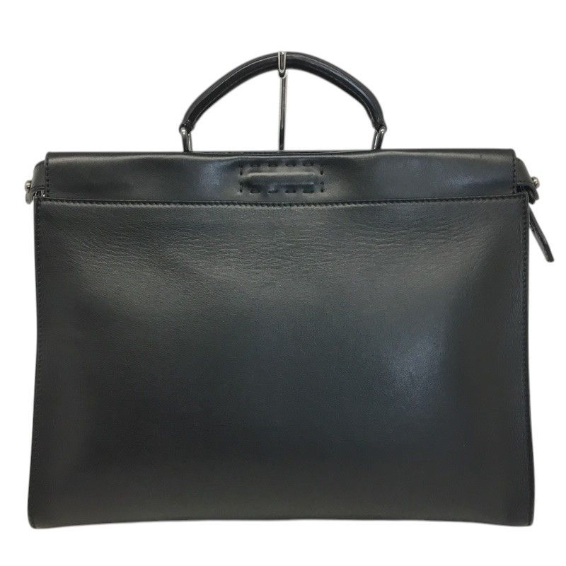 FENDI【フェンディ】ピーカーブーフィット　ビジネスバッグ　ブリーフケース　7VA406　レザー　ブラック　メンズ　ハンドバッグ【中古品/USED-B】質屋　かんてい局那覇店　ｎ3100916927300017