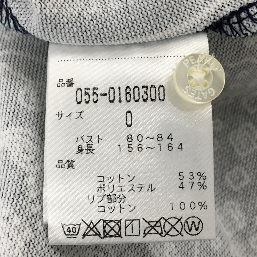 美品】パーリーゲイツ 半袖ポロシャツ ネイビー×白 バンダナ総柄