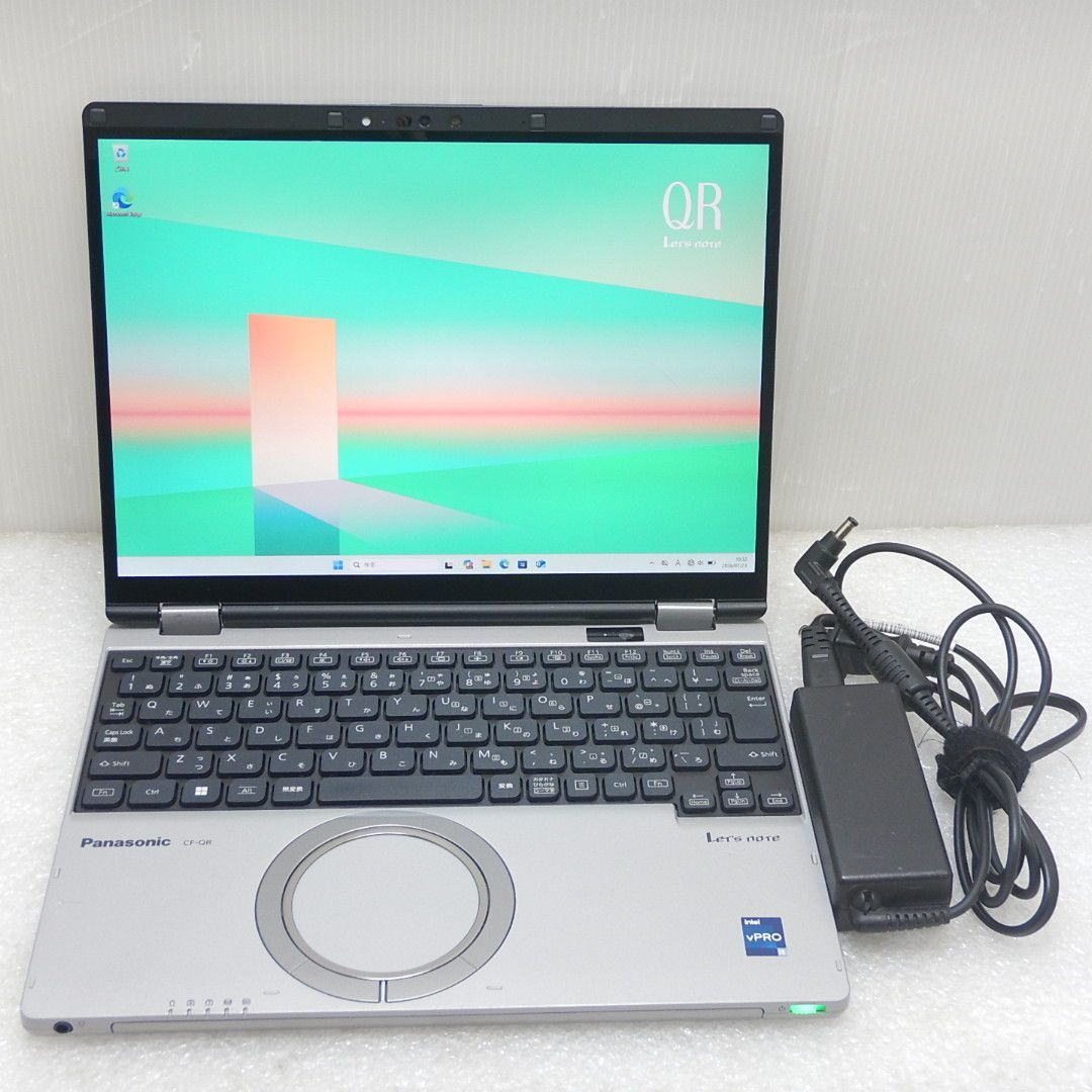【中古】Panasonic Let's note QR4 CF-QR4RDRAS 第13世代 i5 1345U メモリ16GB SSD256GB 12.4インチ 1920×1280 Windows11 Pro タッチパネル 2in1 ノートパソコン