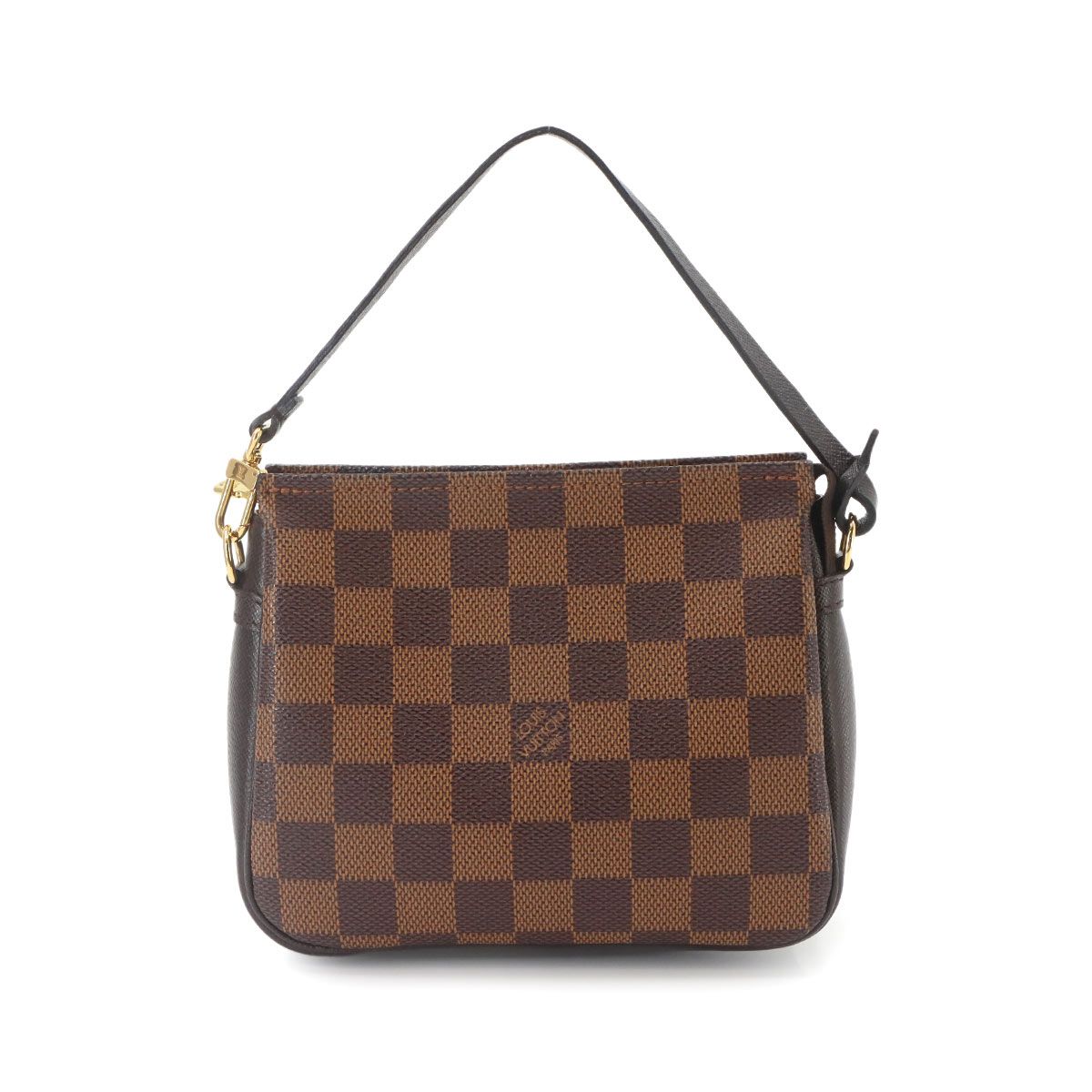 新品同様 ルイ ヴィトン LOUIS VUITTON ダミエ トゥルース メイクアップ ポーチ ハンド バッグ エベヌ N51982 Damier Pouch Bag 90335404