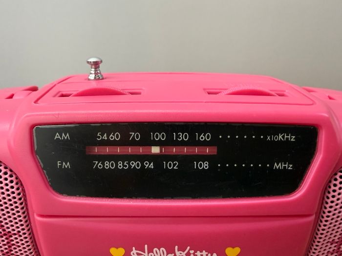 1997年 レトロ サンリオ ハローキティ AM/FM ミニポータブルラジオ