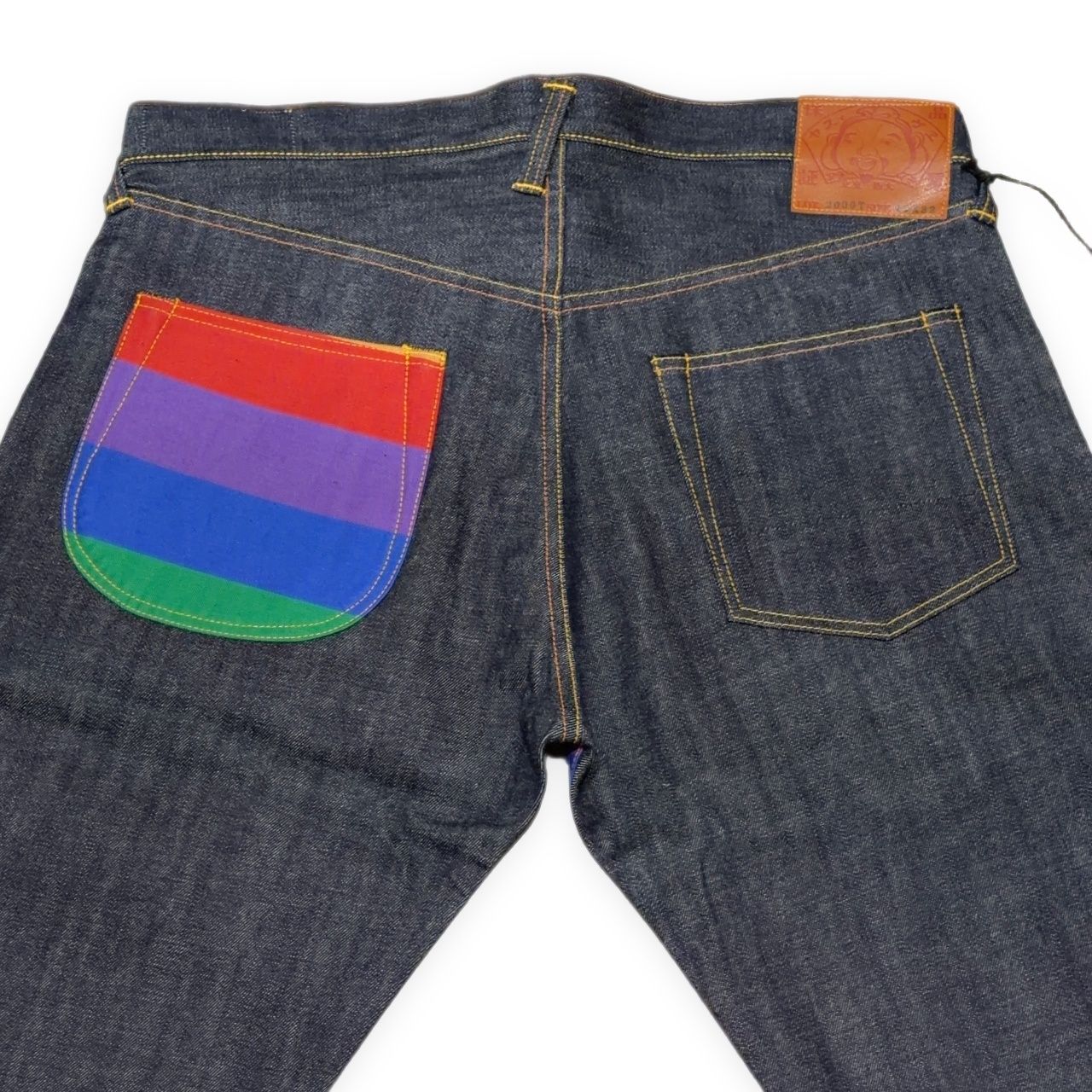 EVISU エヴィス 2000T レインボーカラー デニムパンツ ジーンズ 赤耳