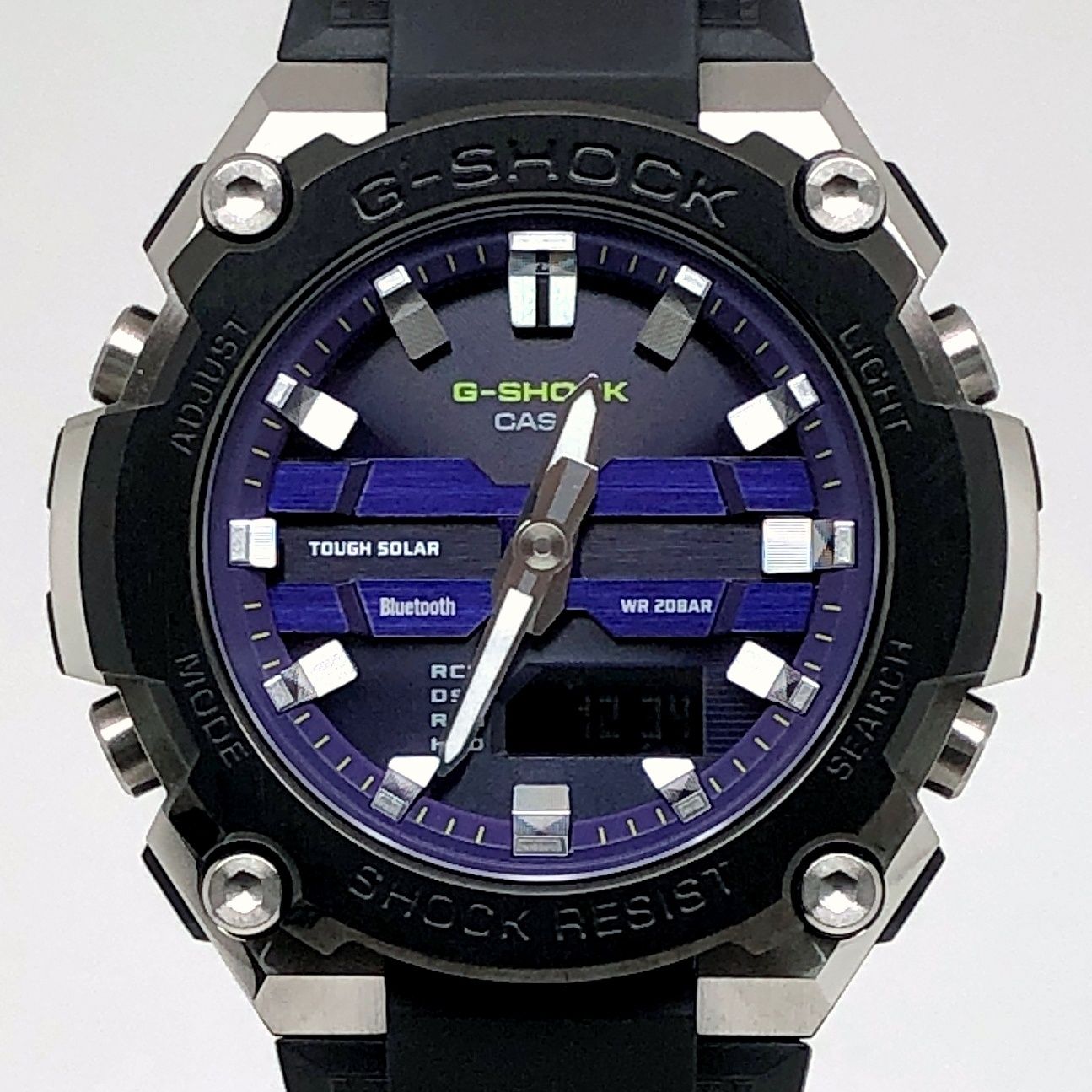 G-SHOCK ジーショック GST-B600A-1A6 G-STEEL 小型 ミニサイズ タフソーラー Bluetooth ブラック パープル 2024年2月発売
