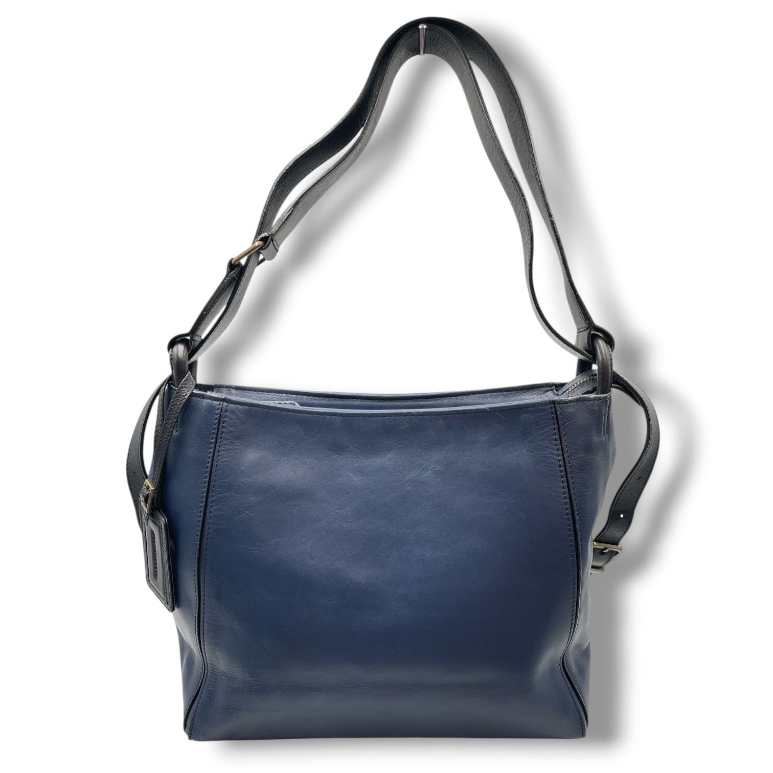 マザーハウス　2way　レザー　ショルダーバッグ 紺 Mother house マザーハウス 2way レザー ショルダーバッグ リュック
