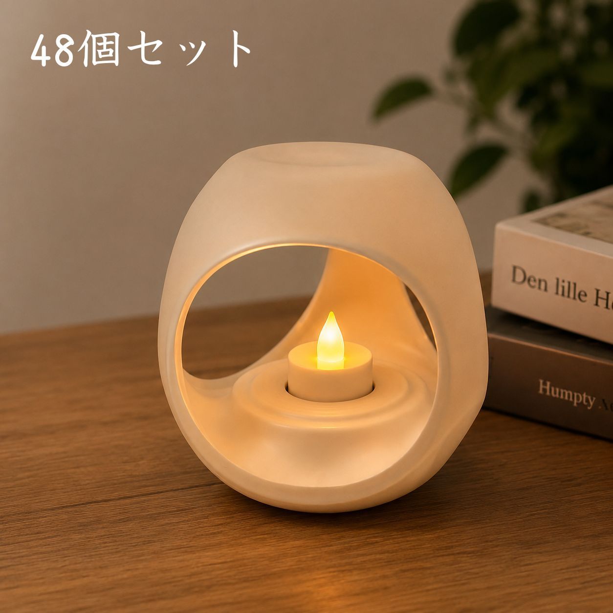 48個セット キャンドル ライト LED コードレス 炎の揺らめき イベントやお店のインテリアに