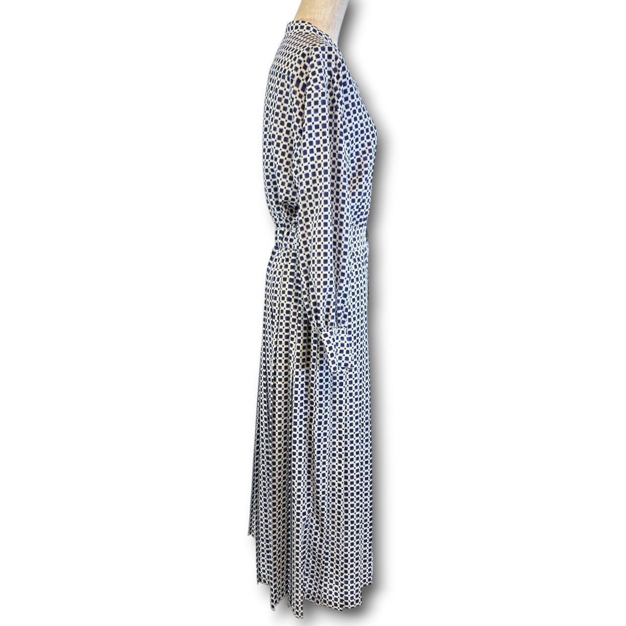 Ballsey ボールジィ カラーグリッドプリント プリーツワンピース