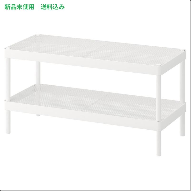 IKEA (イケア) MACKAPAR マッカペール シューズラック - ホワイト 78x32x40cm 305.309.94