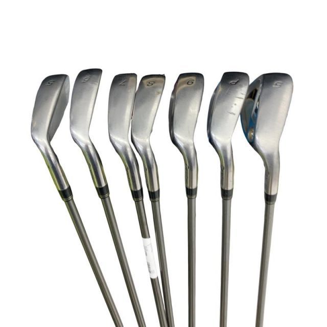 【中古】 テーラーメイド r7 DRAW 8S アイアンセット IR RE-AX 55 PLUS (フレックスR) メンズ 男性用 右利き 右用 Cランク ゴルフクラブ