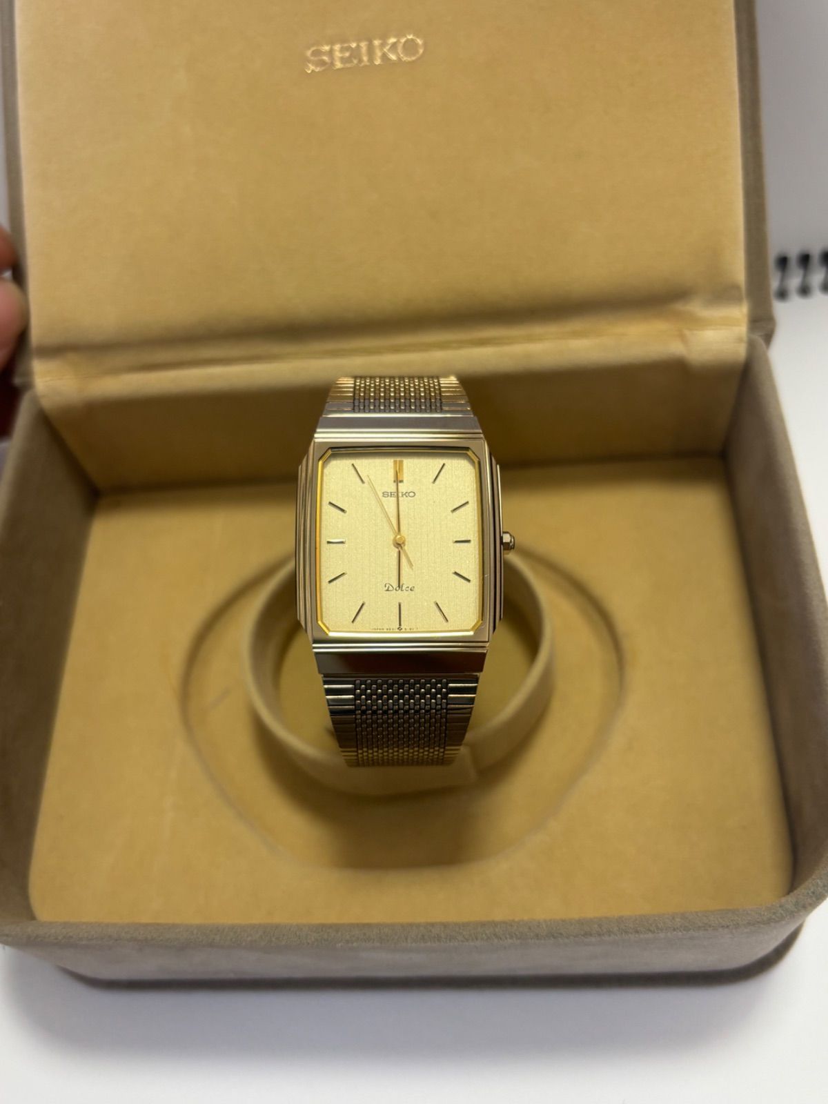 未使用 SEIKO DOLCE 9531-5160 メンズ クォーツ 純正BOX・保証書付