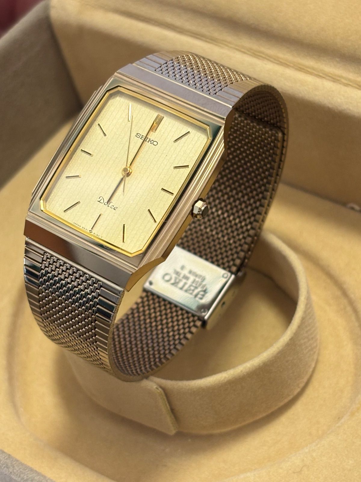 未使用 SEIKO DOLCE 9531-5160 メンズ クォーツ 純正BOX・保証書付