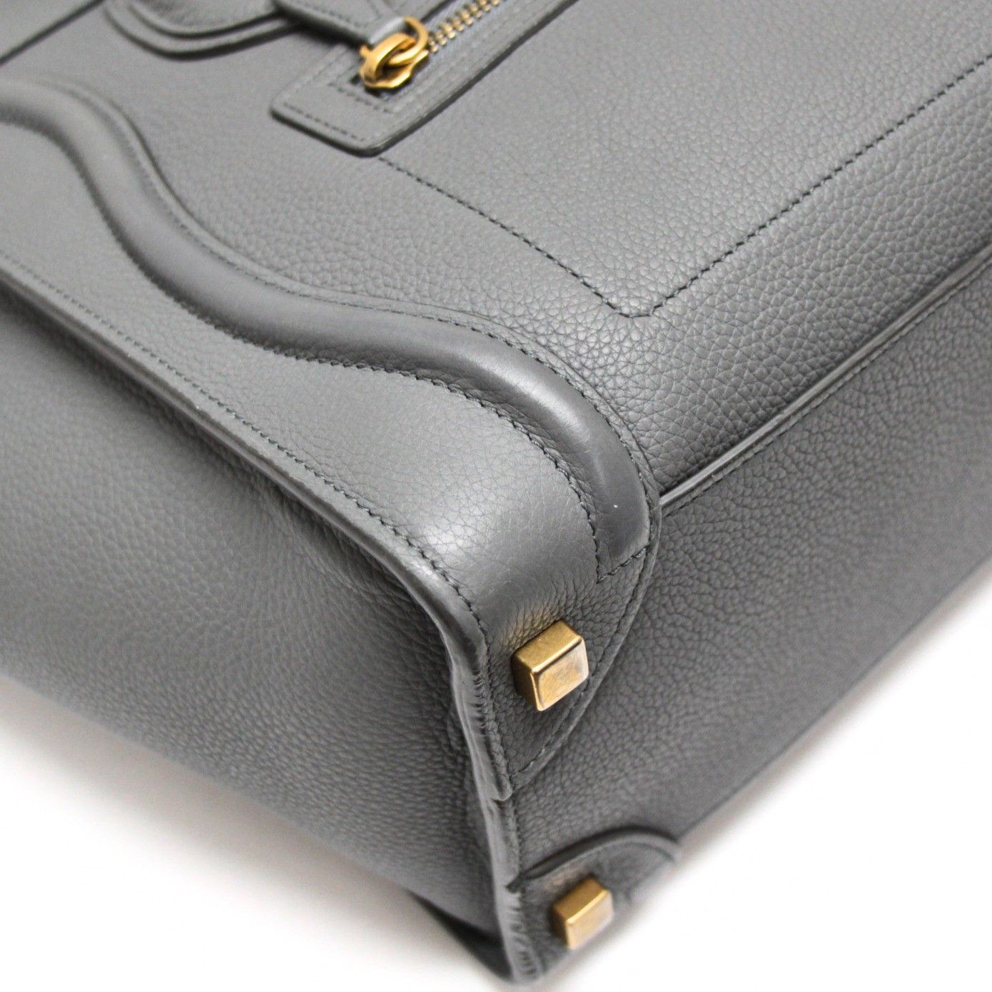 セリーヌ CELINE ラゲージ マイクロ ショッパー ハンドバッグ レザー
