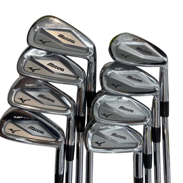 【中古】 ミズノ MP-63 8S アイアンセット IR 純正特注シャフト (フレックスS) メンズ 男性用 右利き 右用 Cランク ゴルフクラブ