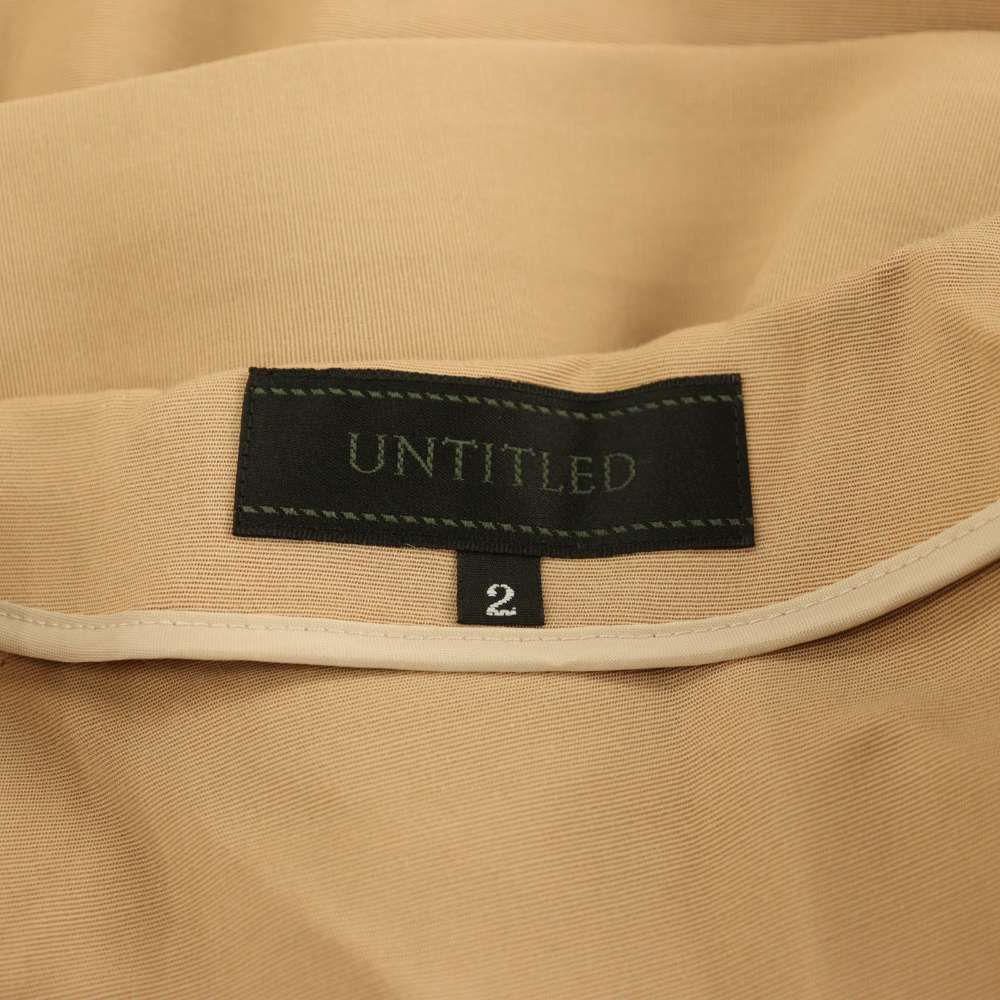 アンタイトル UNTITLED ノーカラーコート スプリング 薄手 ロング