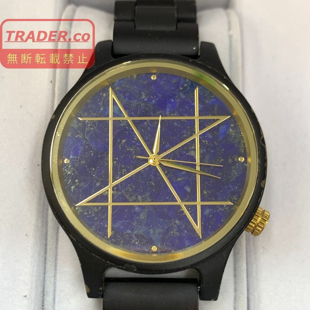 04w7535▽※【中古】NOZ ノズ 腕時計　瑠璃綺羅星　ラピスラズリエ　余りコマ有 ブラック【八王子店】