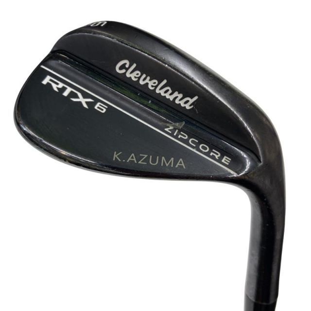 【中古】 クリーブランド Cleveland RTX-6 ZIPCORE ブラックサテン 56°/10° MID ウェッジ WG 純正特注シャフト (フレックスS) メンズ 男性用 右利き 右用 Dランク ゴルフクラブ