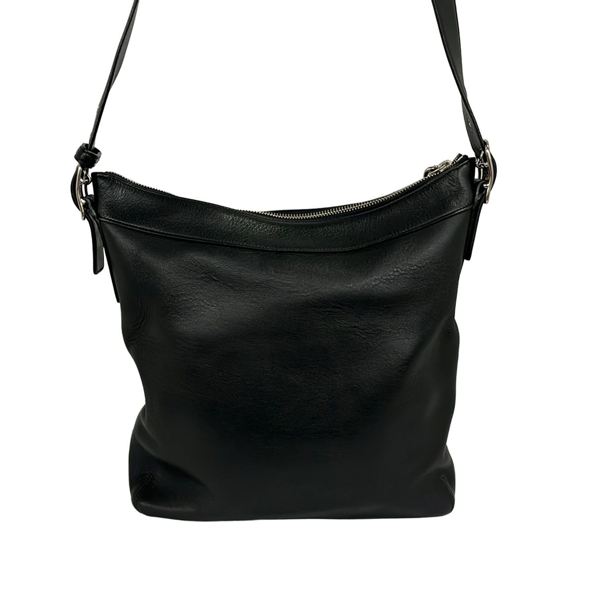 COACH(コーチ) ショルダーバッグ - 9188 黒 レザー - メルカリ
