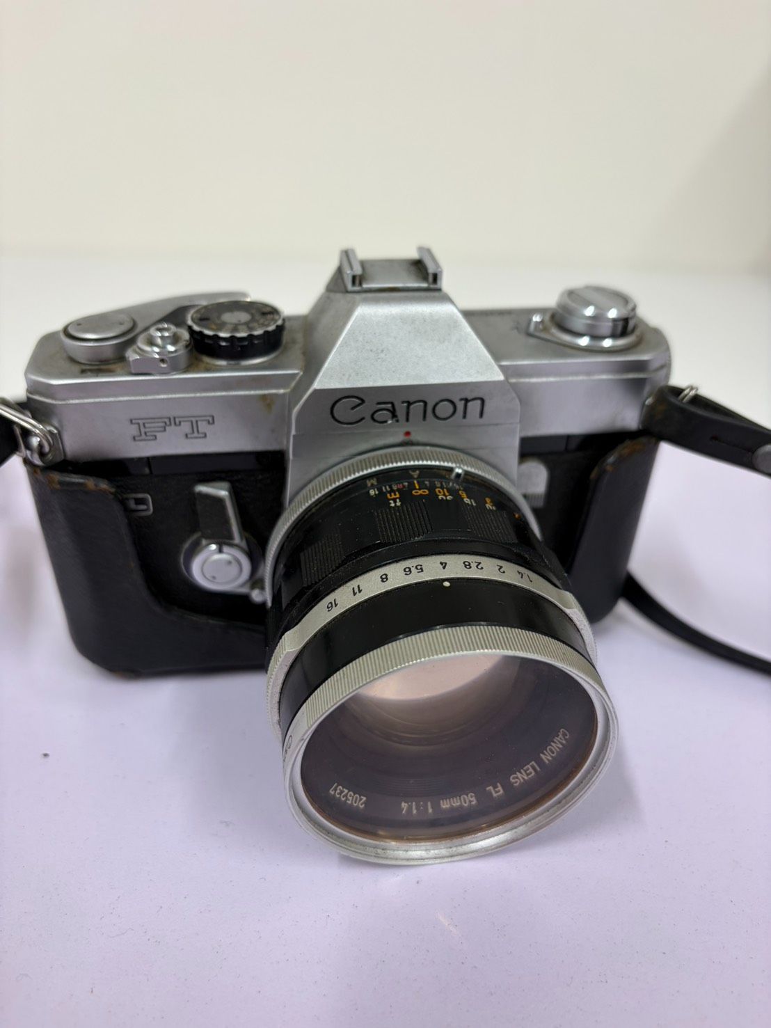 【ジャンク品】Canon FT Canon Lens FL 50mm F1.4 レンズ付き フィルム一眼レフカメラ 動作未確認