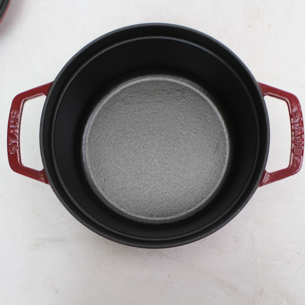 699)【美品】STAUB（ストウブ）ピコ・ココット ラウンド 20cm チェリー
