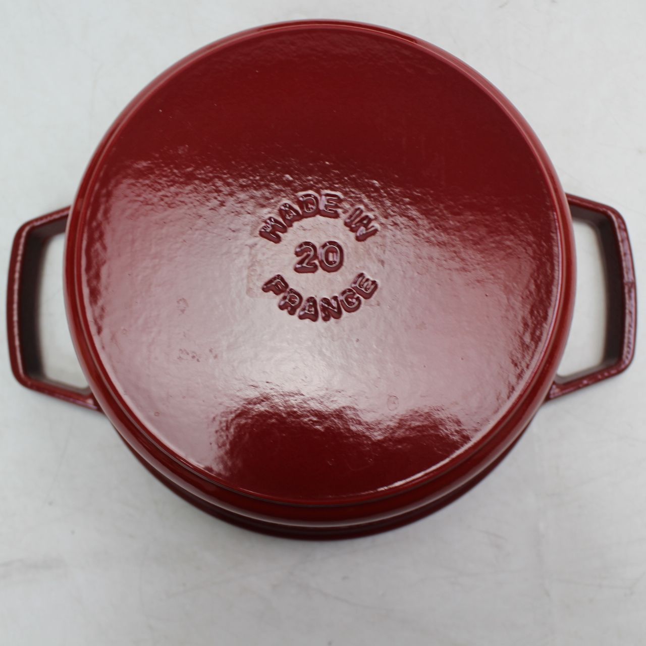 699)【美品】STAUB（ストウブ）ピコ・ココット ラウンド 20cm チェリー