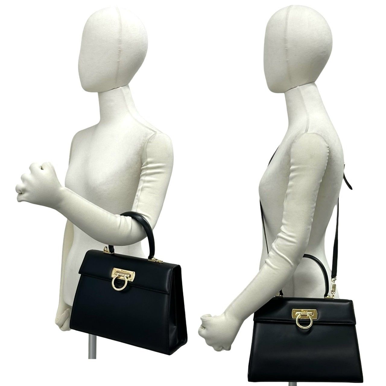 極 美品 Salvatore Ferragamo サルヴァトーレフェラガモ ガンチーニ