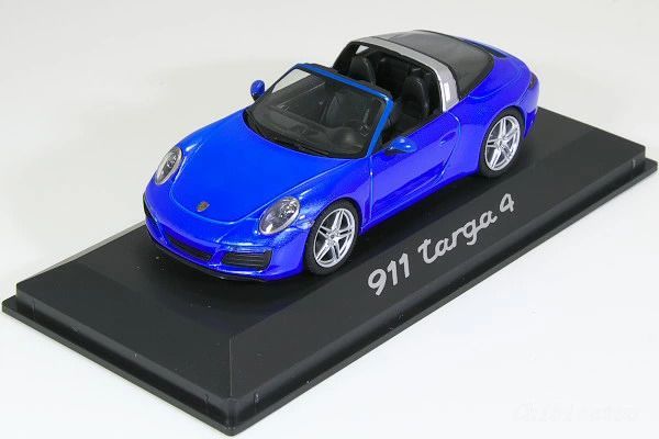 ヘルパ 1/43 ポルシェ 911 991 II タルガ 4 ブルー ポルシェ・ディーラー特注 Herpa Porsche 991-2 targa 4 Blue WAP0201390G