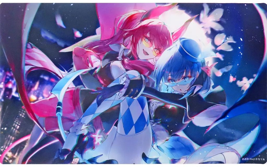 レ*ン様 同人プレイマット キスキル リィラ BMG ミッドナイトブルー 遊戯王 中古】サプライ 【遊戯王】プレイマット Evil☆Twins キスキル・リィラ