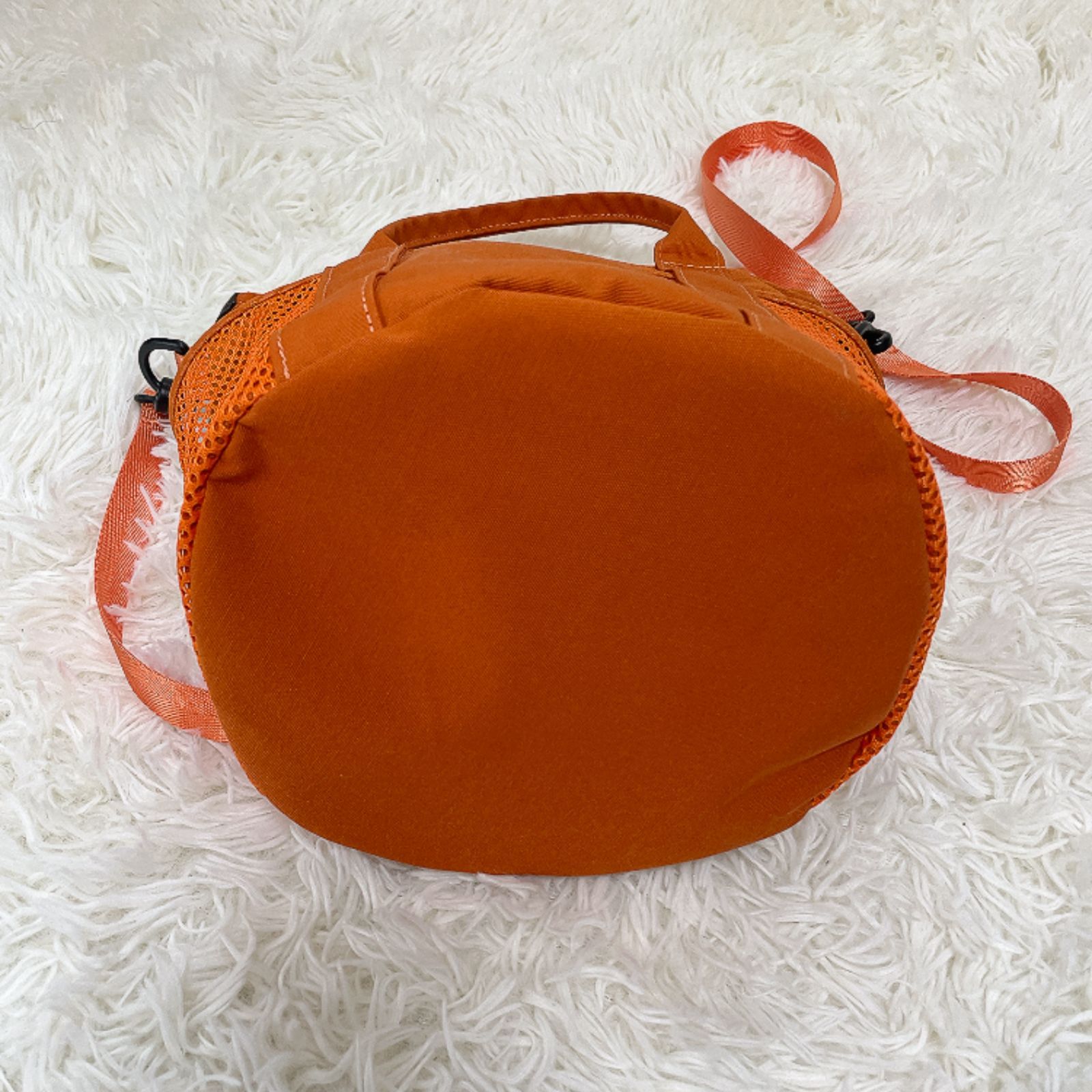 美品】PICONE ピッコーネ メッシュポケット 2WAYバッグ オレンジ 軽量 