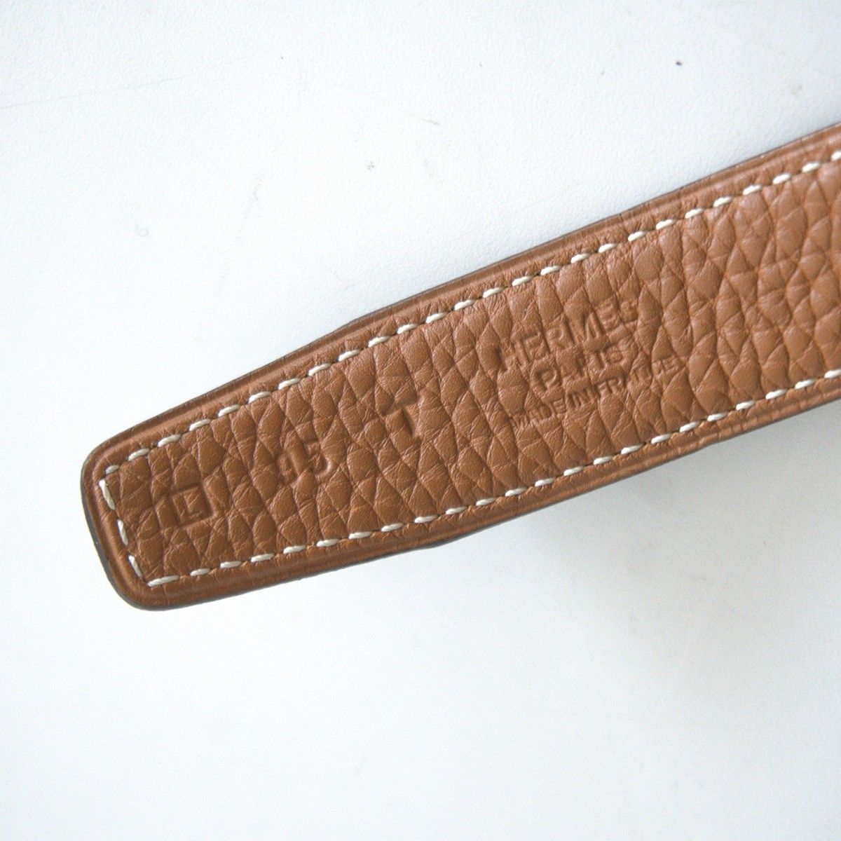 HERMES レザーベルトリバーシブル 美品】 HERMES 【キット リバーシブル レザー ベルト】95 ブラック