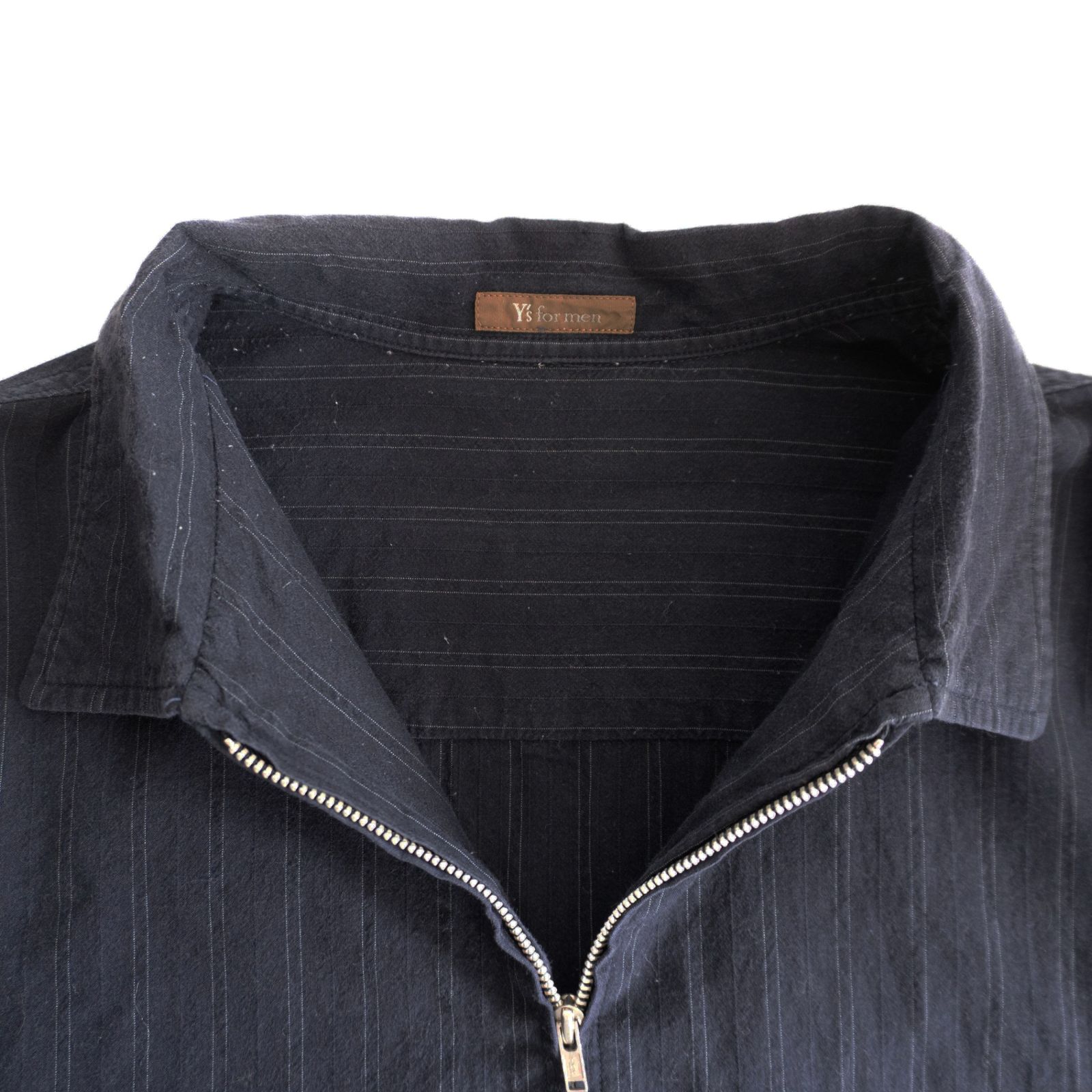 雰囲気抜群】Y's for men【ジップアップ ストライプ シャツ 】 YOHJI