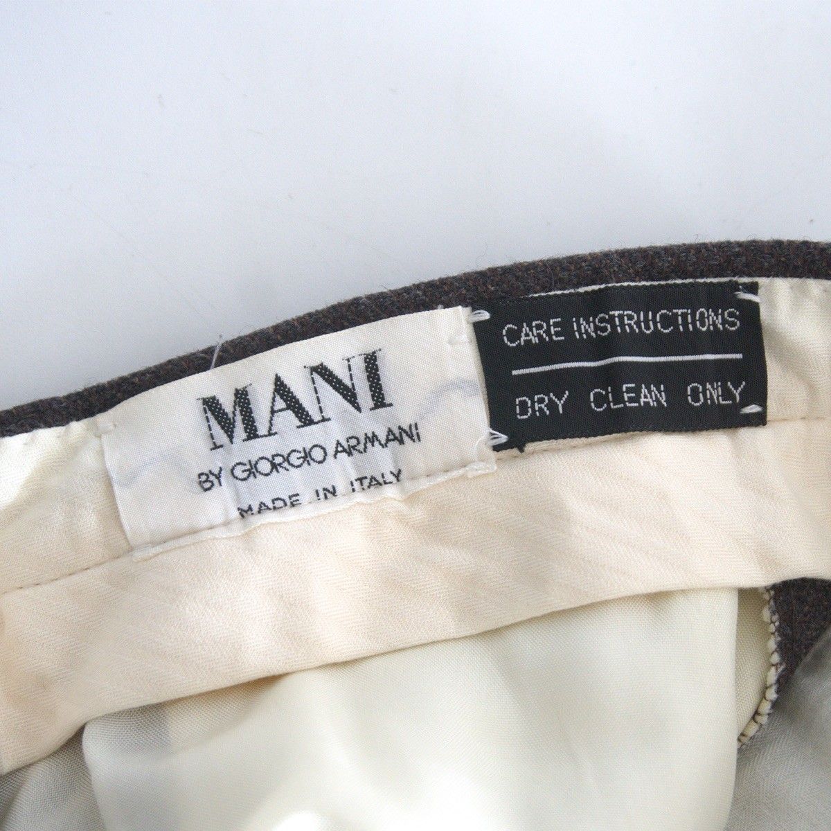 90s】MANI by GIORGIO ARMANI【1タック ウール スラックスパンツ