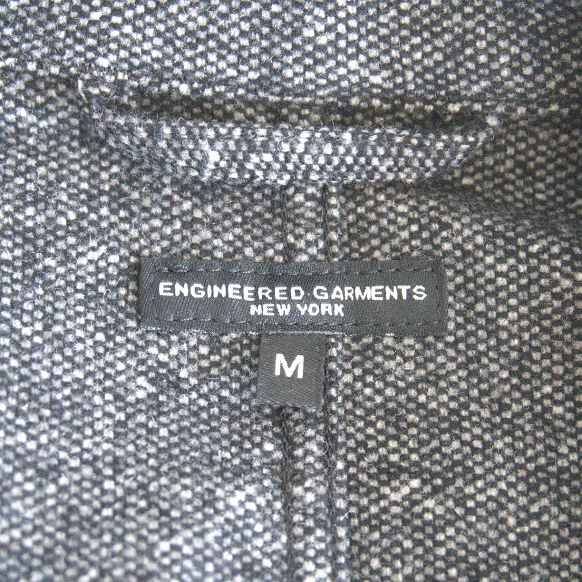 美品】Engineered Garments【BEDFORD JACKET】M グレー ツイードウール
