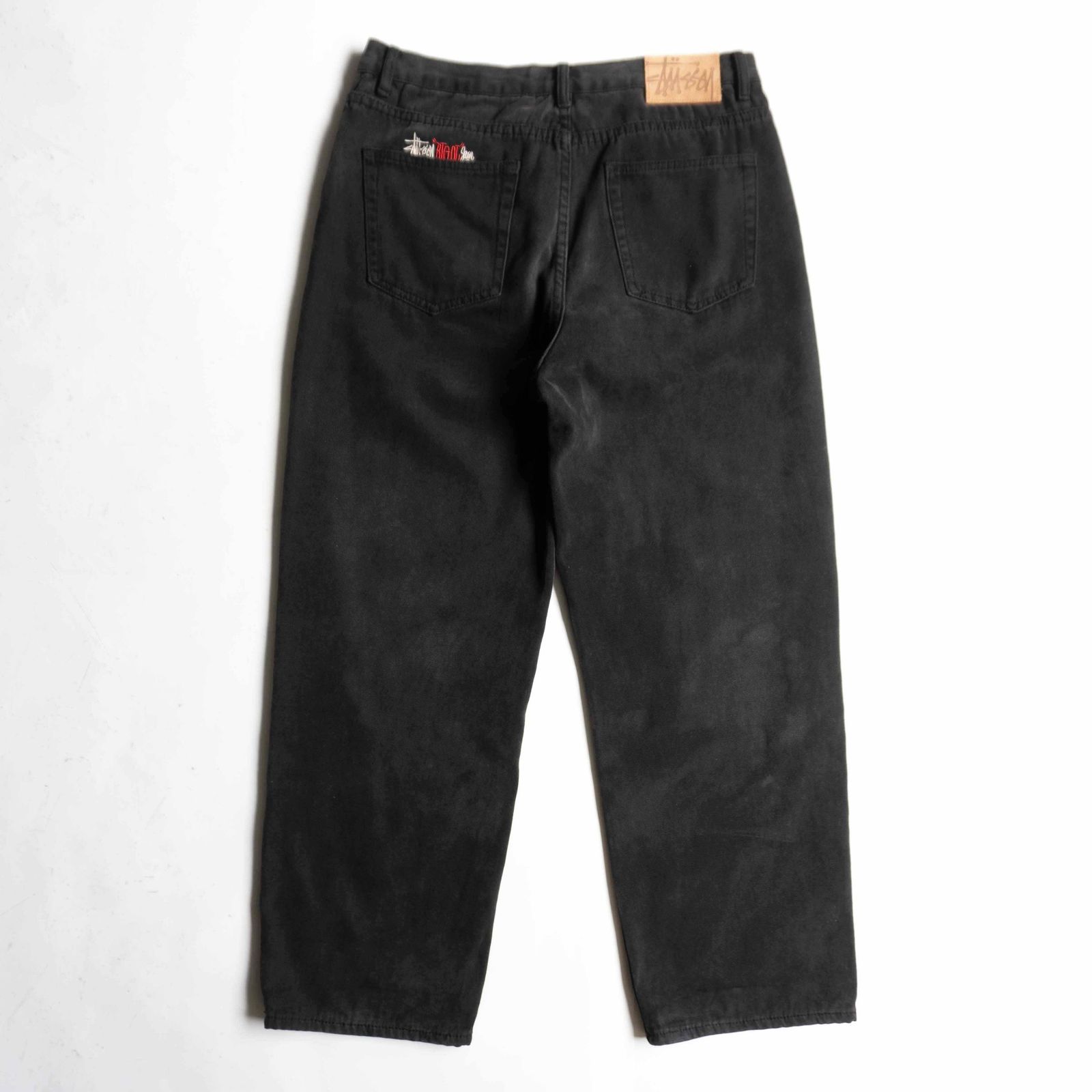 【美品】 STUSSY 【Washed Canvas Big OL  jean denim pant 116618】 30 ステューシー ブラック デニム 26070486 美品】 STUSSY 【Washed Canvas Big OL jean denim pant 116618】 30