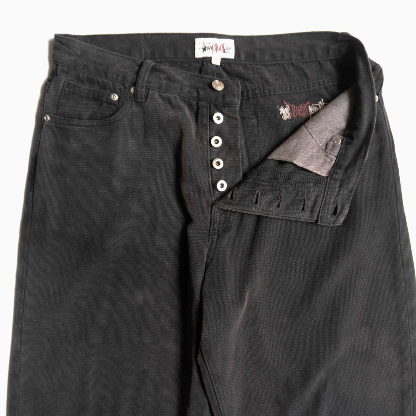 美品】 STUSSY 【Washed Canvas Big OL jean denim pant 116618】 30
