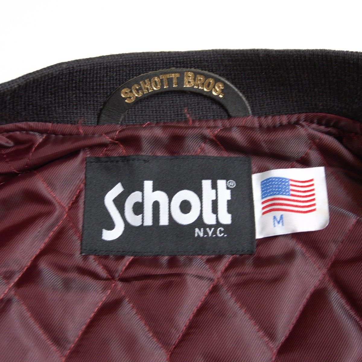 美品】SCHOTT【シープスキン レザー MA-1 フライトジャケット】M