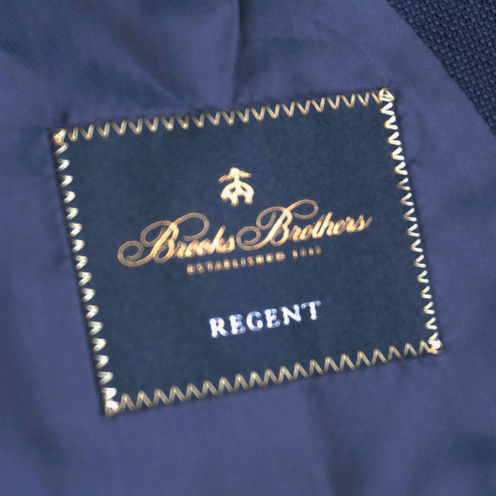 最高級品】BROOKS BROTHERS【テーラードジャケット /紺ブレ】42S 金
