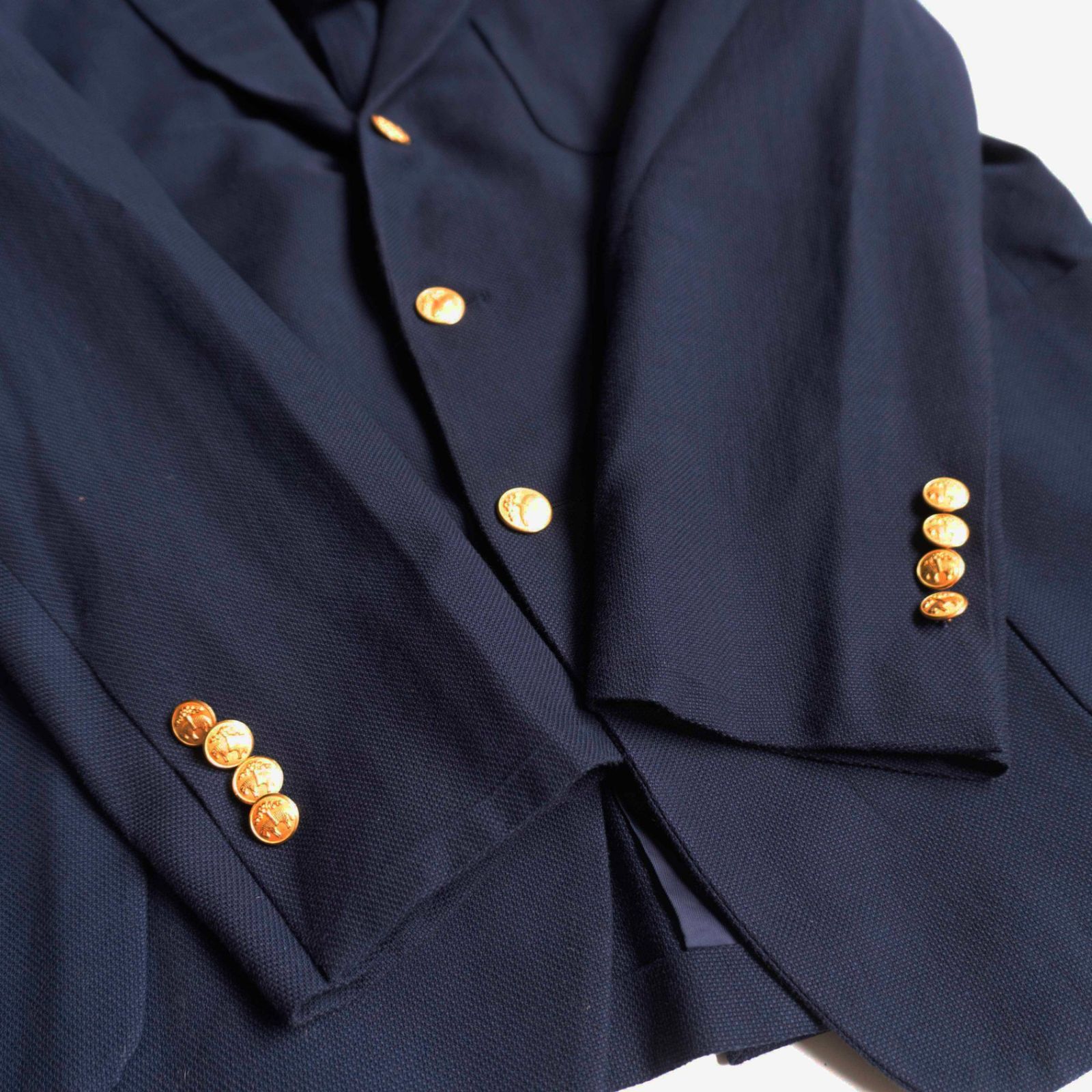 最高級品】BROOKS BROTHERS【テーラードジャケット /紺ブレ】42S 金