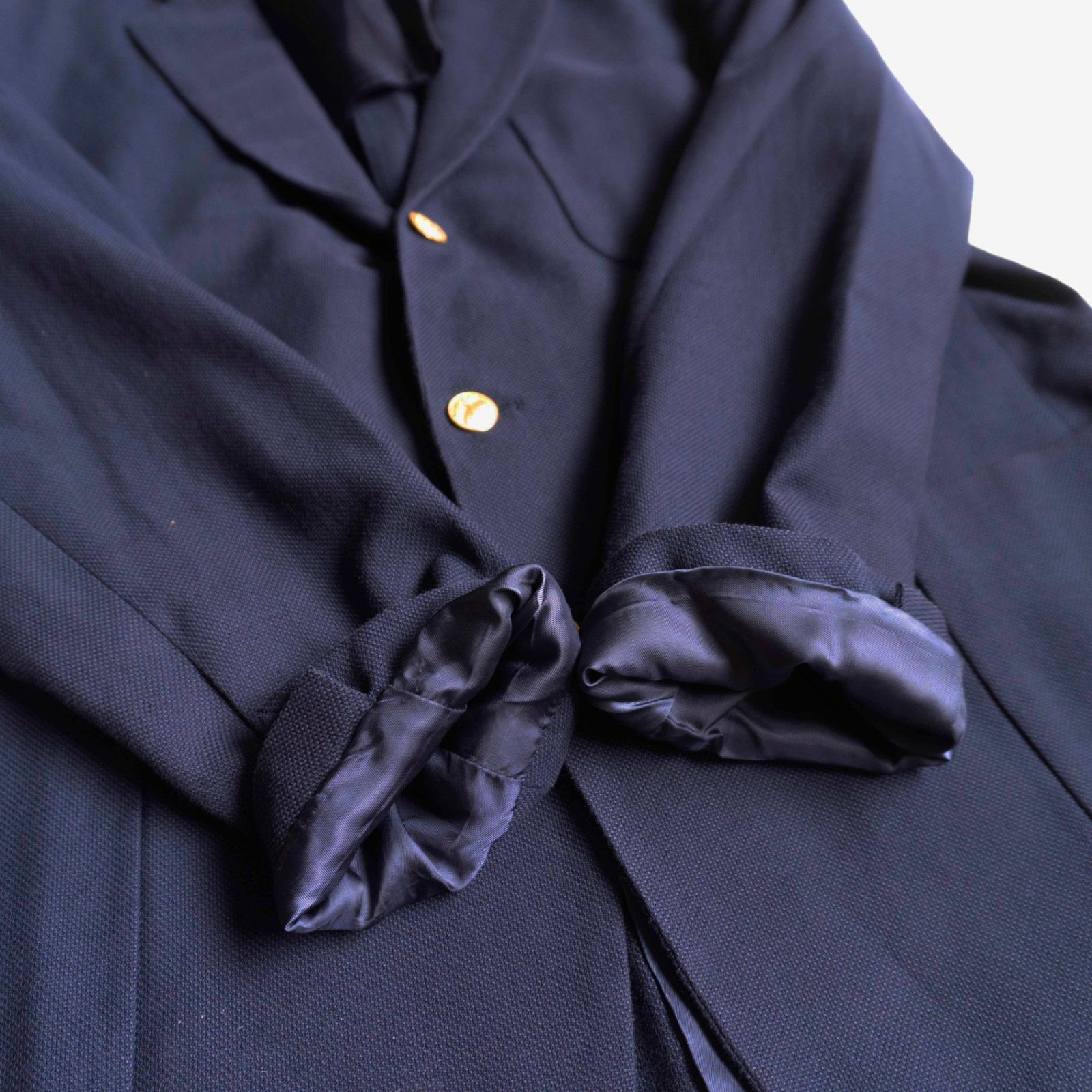 最高級品】BROOKS BROTHERS【テーラードジャケット /紺ブレ】42S 金