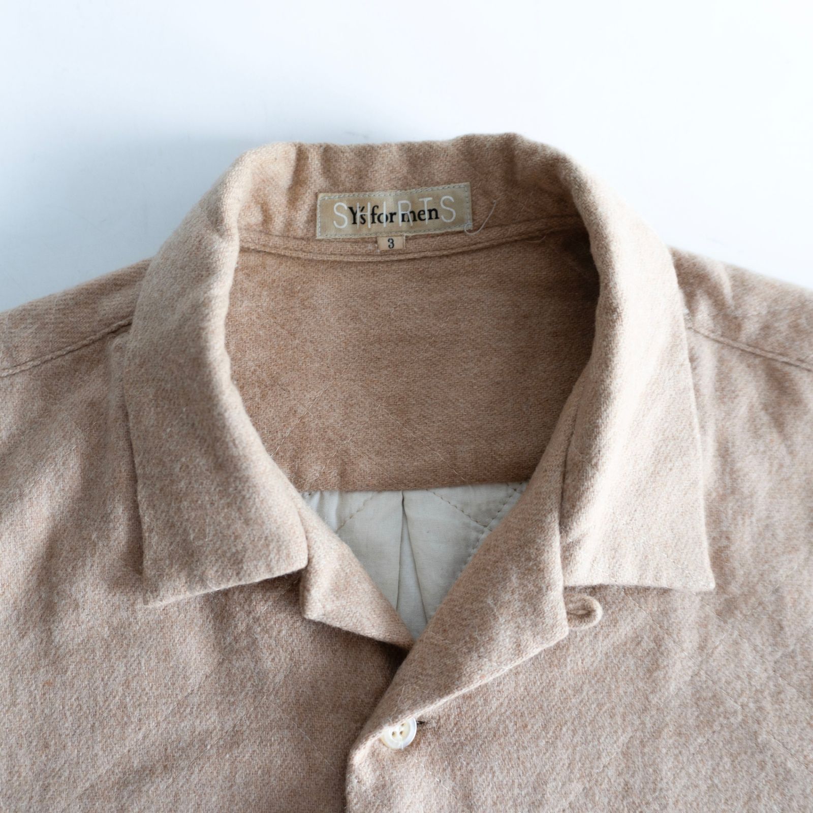 美品】Y's for men SHIRT【オーバーシルエット ウール シャツ】 YOHJI