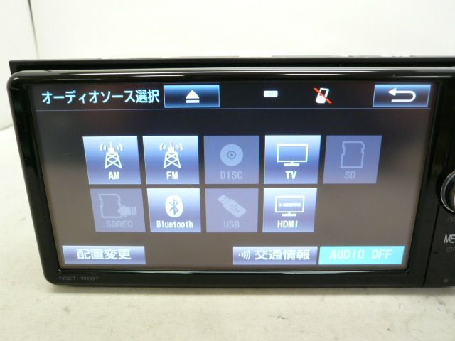 中古】 トヨタ純正 NSZT-W66T メモリーナビ 地デジ/フルセグ/DVD/CD/SD