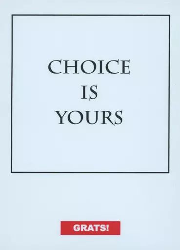 [Used] Supply GRATS! sleeve “CHOICE IS YOURS”