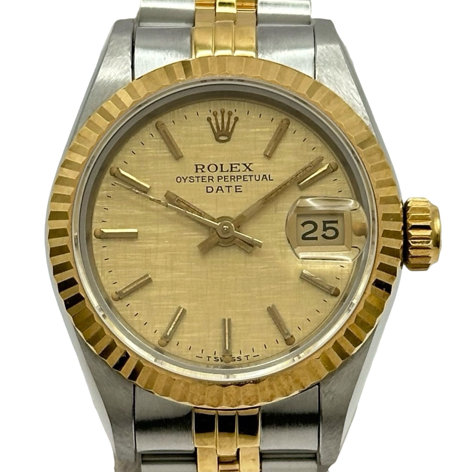 ロレックス ROLEX デイトジャスト モザイク 69173 ゴールド ゴールド/ステンレススチール 自動巻き レディース 腕時計