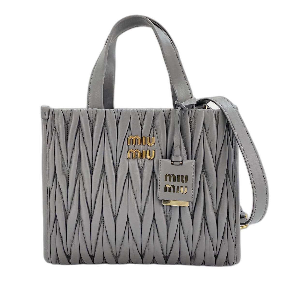 Miu Miu ミュウ ミュウ ハンドバッグ マテラッセ 2WAY【中古】