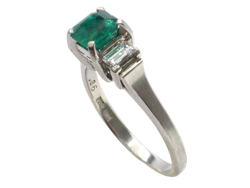 エメラルド ダイヤモンドリングPm900 5.17g 14.5号 Jewelry Emerald0