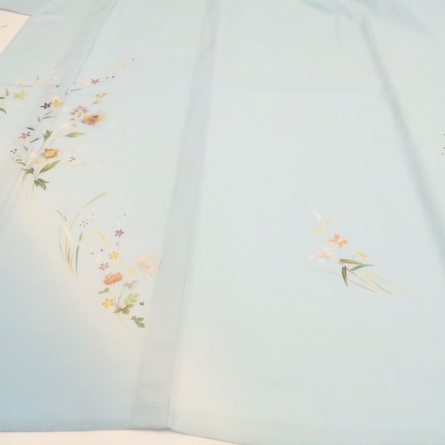 新品・夏訪問着】絽 金駒刺繍 夏着物 正絹 仕付け糸付 トールサイズ