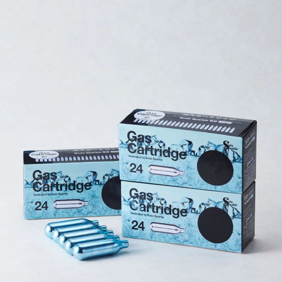 ソーダスパークル 専用ガスカートリッジ 24本入り×3 （カートリッジ